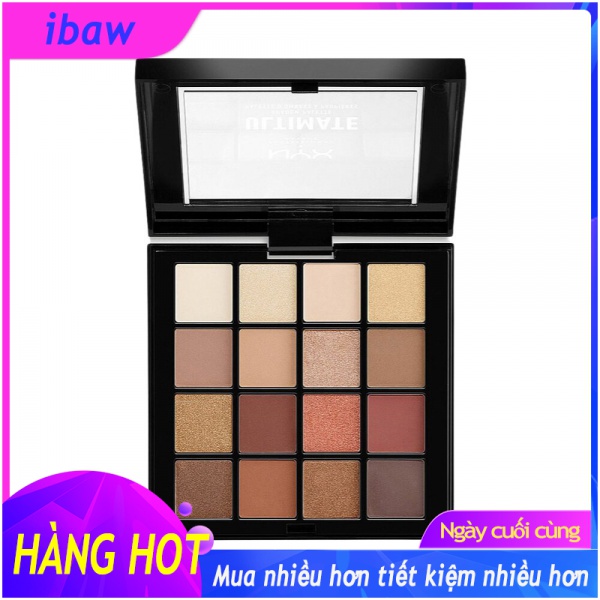 (Ibaw) Nyx ultimate shadow palette 16 colors eye-03 warm neutrals