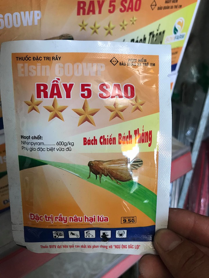 Thuốc trừ bọ trĩ, bọ rầy, bọ nhảy, bọ cánh tơ, sâu vẽ bùa Elsin 600WP (9,5)