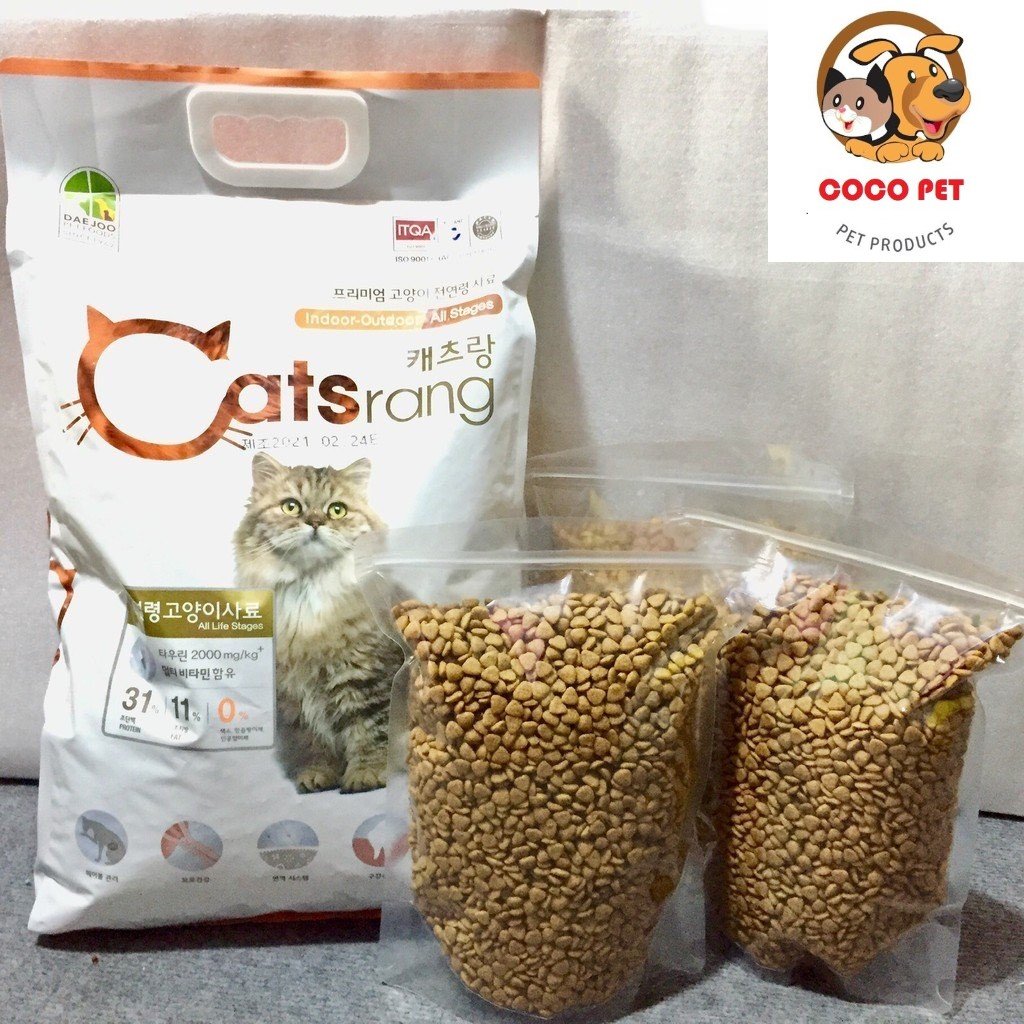 Thức Ăn Hạt CATSRANG Cho Mèo Mọi Lứa Tuổi Túi Zip 1kg