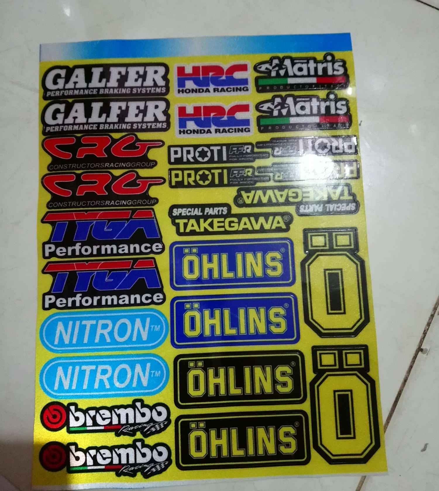 Tem tấm logo phản quang trọn bộ 18x25cm