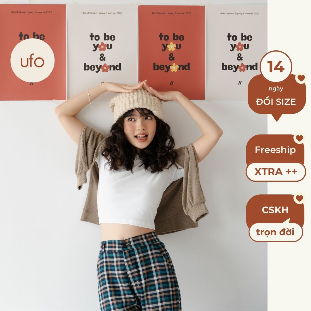 [Nhập LAZLOOK99 GIẢM 100K/500K] [Hoàn tiền 20%] Áo croptop chất borib co giãn tốt freesize - Borib Croptop - by ufo.thebasic