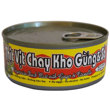 Thịt vịt kho gừng và sả chay âu lạc 140g