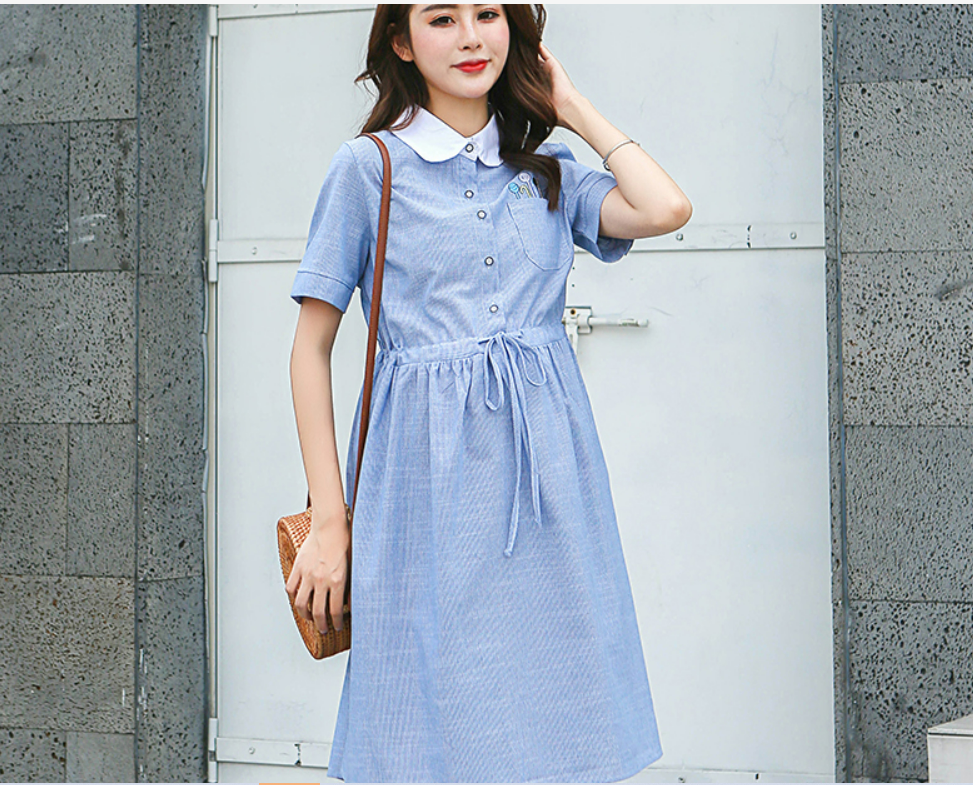 ĐẦM BẦU VÁY BẦU CÔNG SỞ CỔ LÁ SEN THẮT DÂY