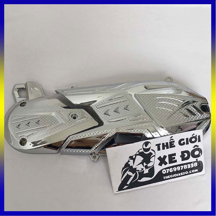 Bộ ốp lốc máy Air Blade 150 125 cc xi mạ crom - phụ kiện trang trí lốc máy xe AB 2020 - 2021 - 2022