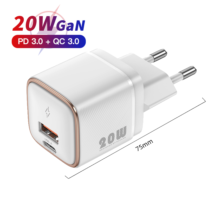 50 OFF VoucherKuulaa 20W GaN USB C Charger for iPhone 15 14 13 12 11 Pro Max Type C Charger Support PD Fast Charging Xiaomi poco iPad Phone QC 3.0 PD 3.0 Fast Mini Size Charger