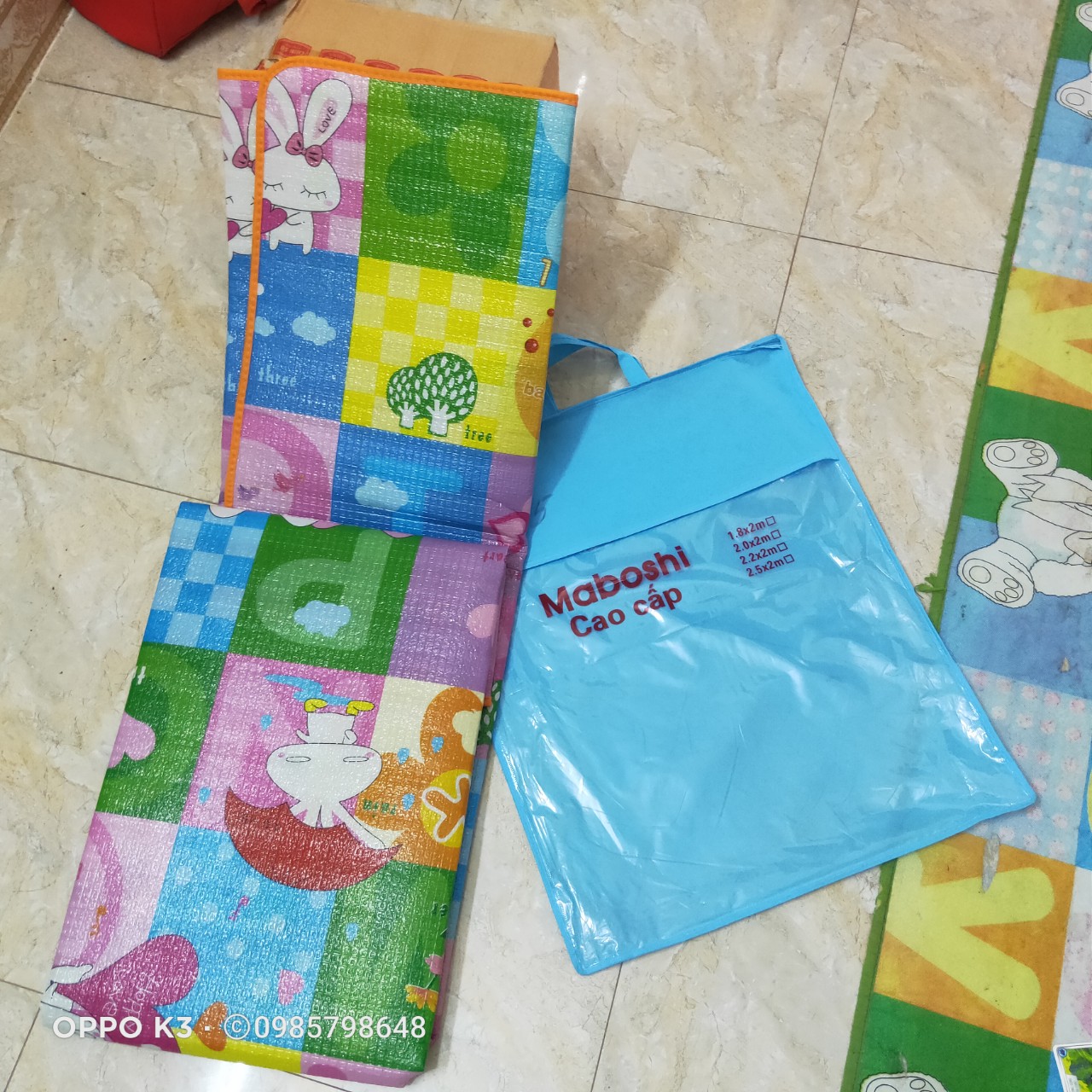 Thảm xốp Maboshi 2 mặt cho bé vui chơi thỏa thích