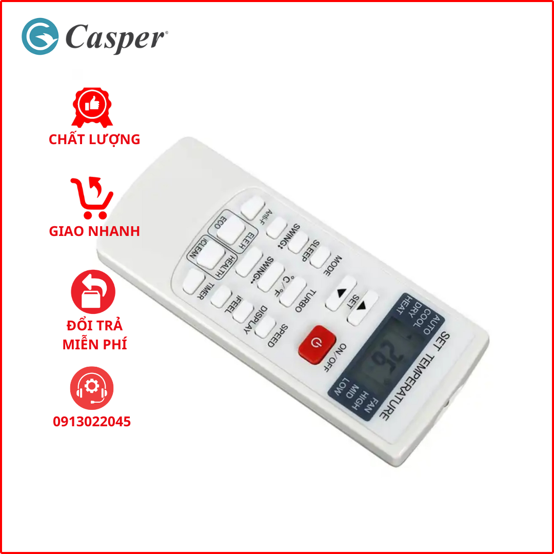 Điều khiển Điều hòa CASPER Thái Lan dòng cơ (Hàng xịn).