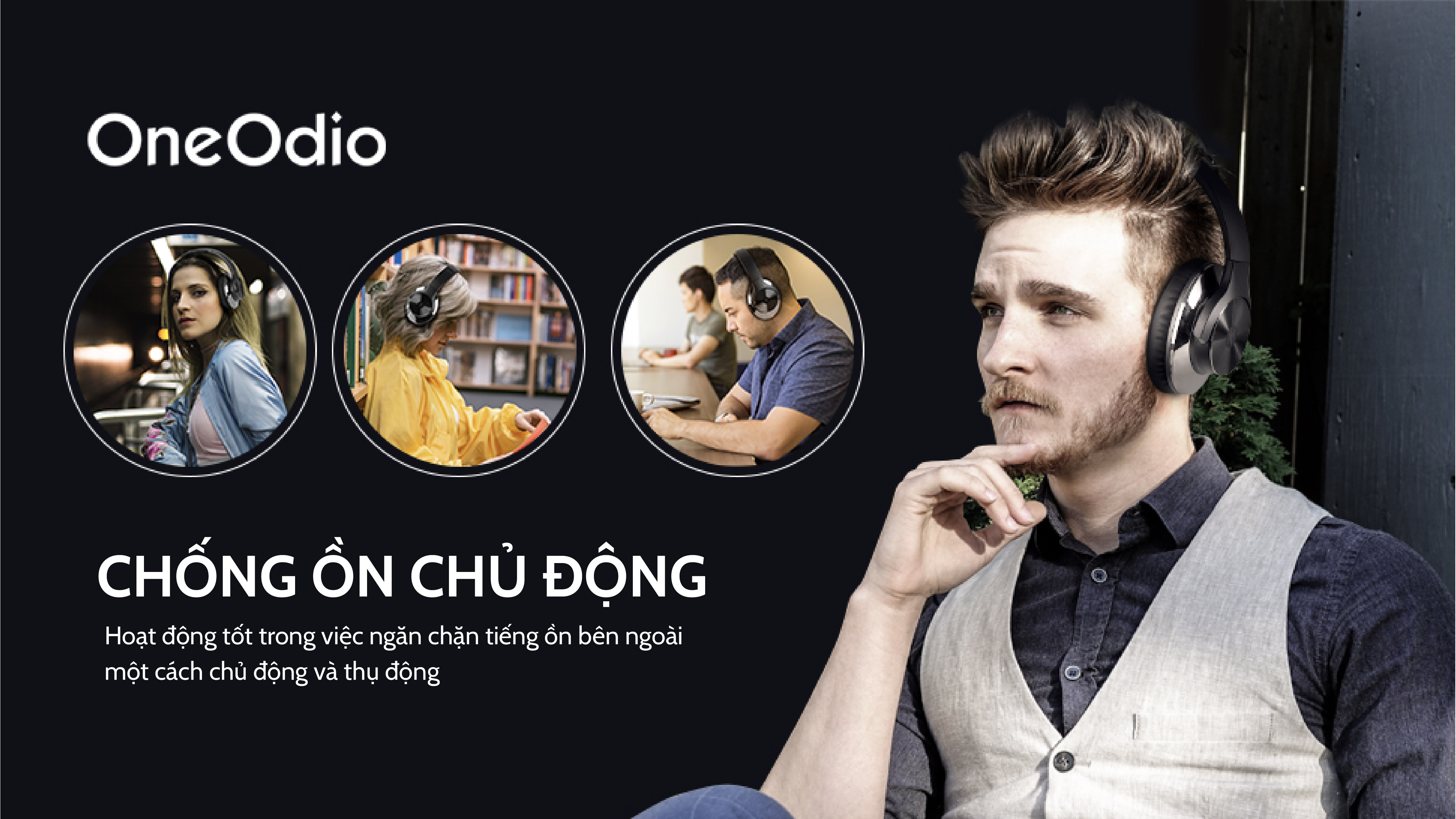 Tai nghe Bluetooth Headphone OneOdio A10 Focus Chính Hãng