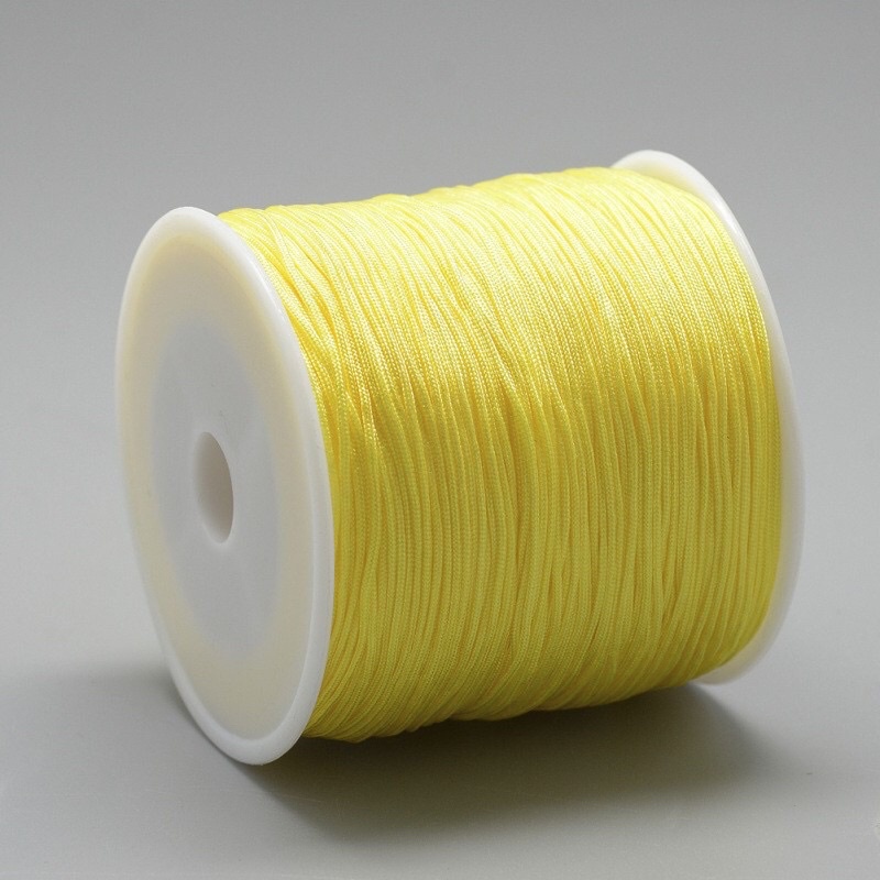 (Hệ màu mới) Dây ngọc đan vòng 0.8mm/ dây dù đan vòng handmade (bó 10m)