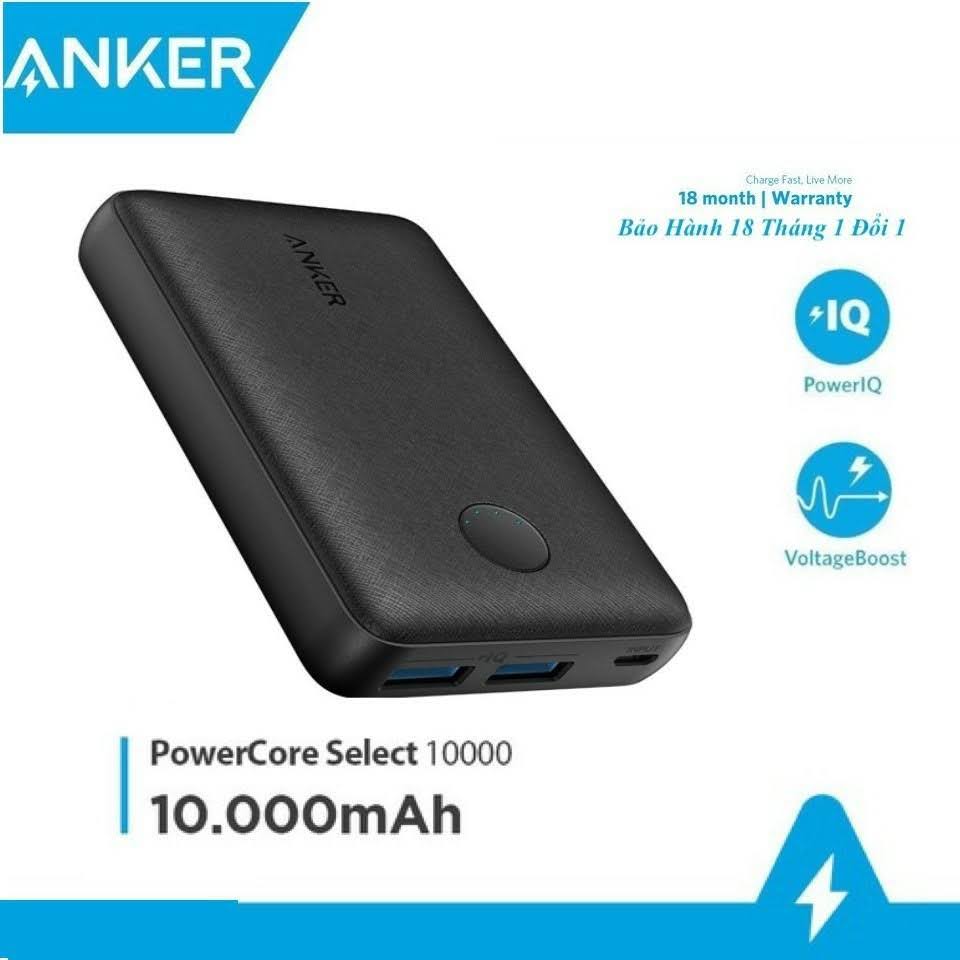 [ BH 18 tháng ] Pin sạc dự phòng ANKER A1223 PowerCore Select 10000 mAh