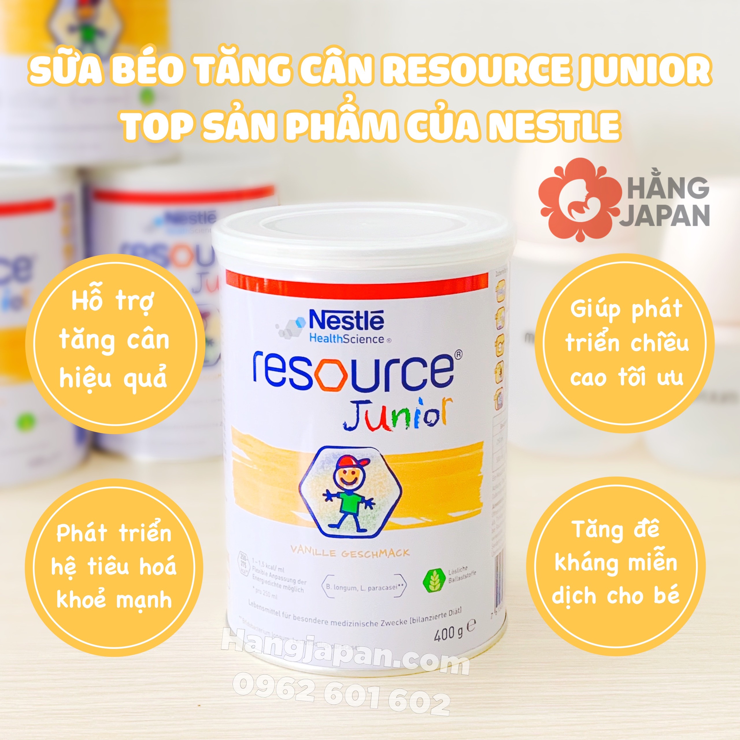 Sữa Béo Nestle Resource Junior Tăng Cân Đức - Sữa Bột Công Thức 400g