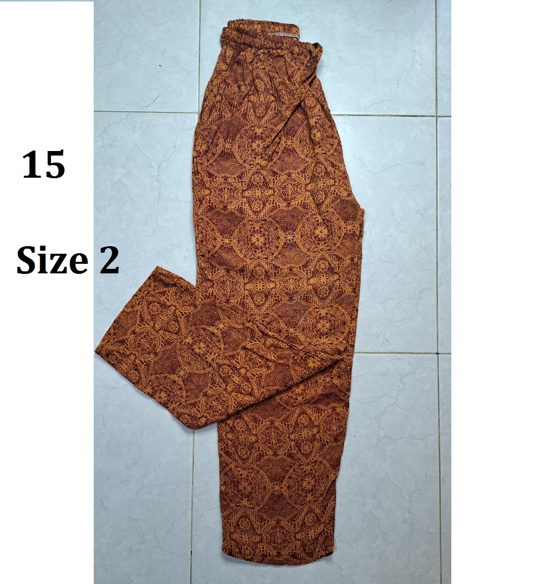 Quần ống đứng Tole thái size 2(58-68kg)