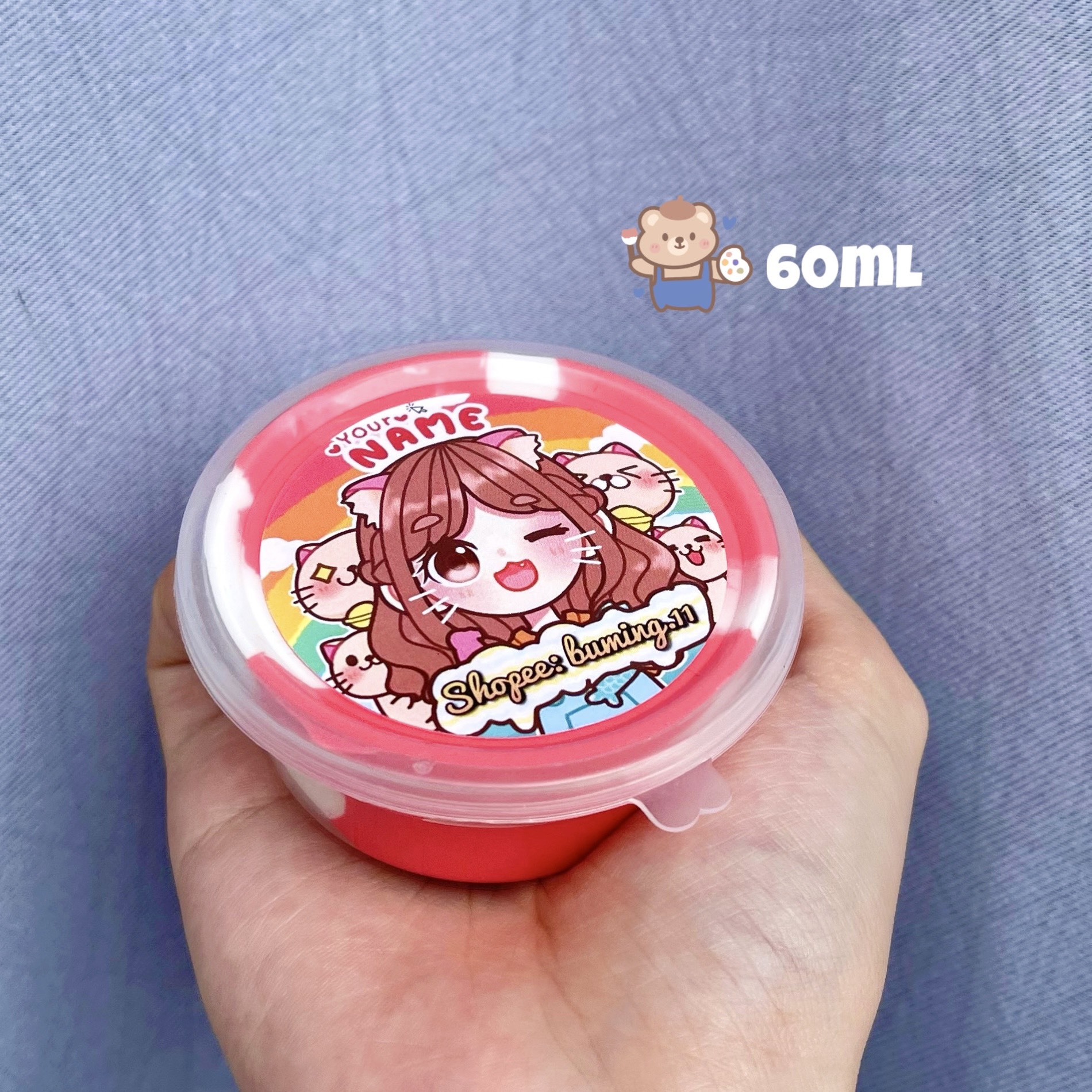 Butter Slime - Slime Bơ 60ml Tặng Cốm & Charm