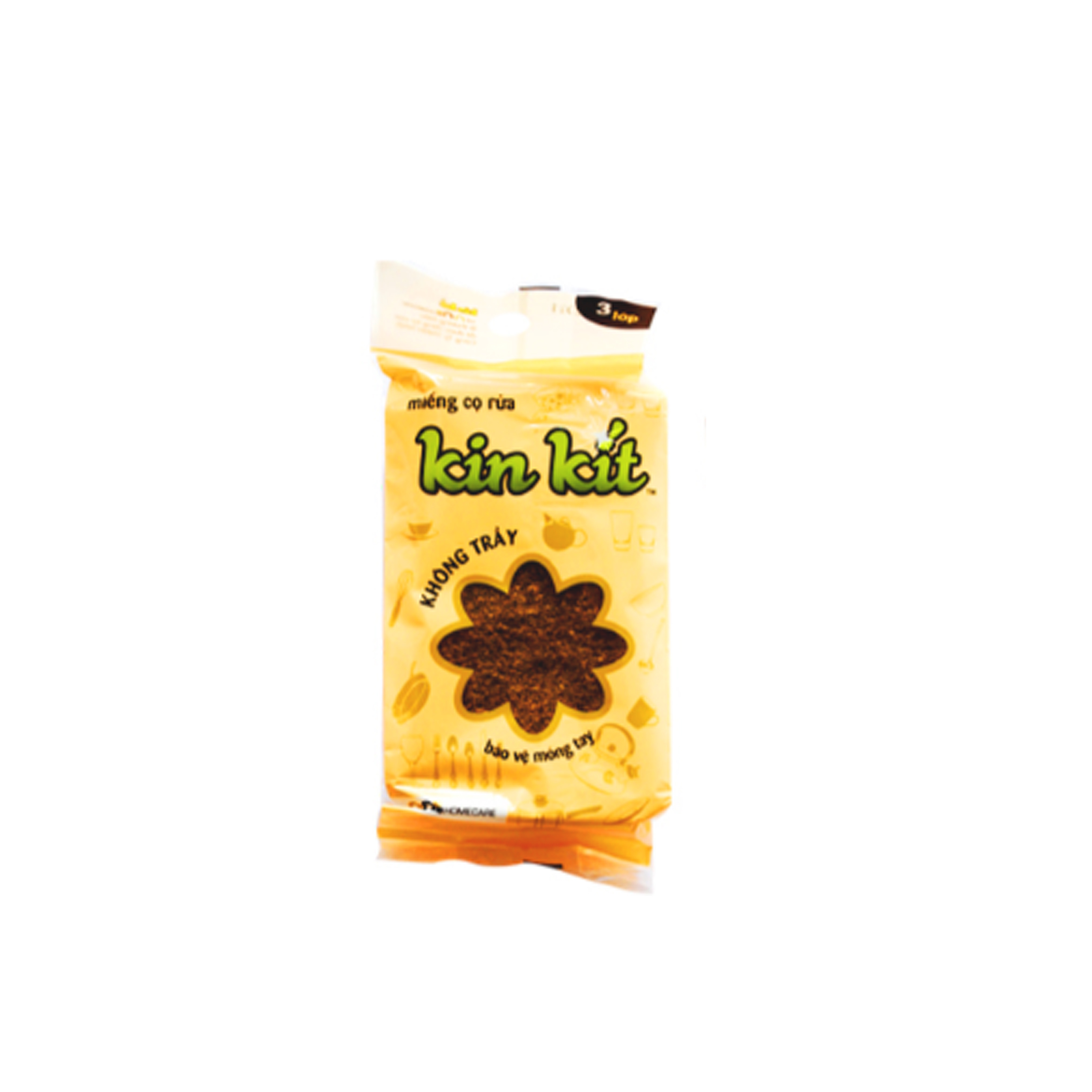 Miếng cọ rửa không trầy 3 lớp KINKIT
