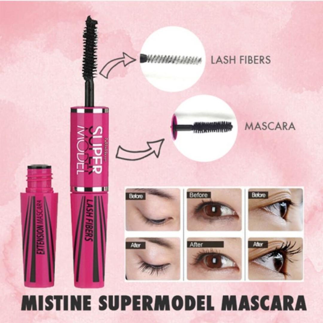 Mascara 2 đầu Mistine Super Model Siêu Dày và Cong Mi - 5.5g -Thái Lan