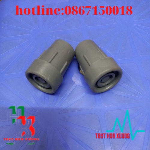 Đế Cao Su Nạng Inox Việt Nam-1 đôi