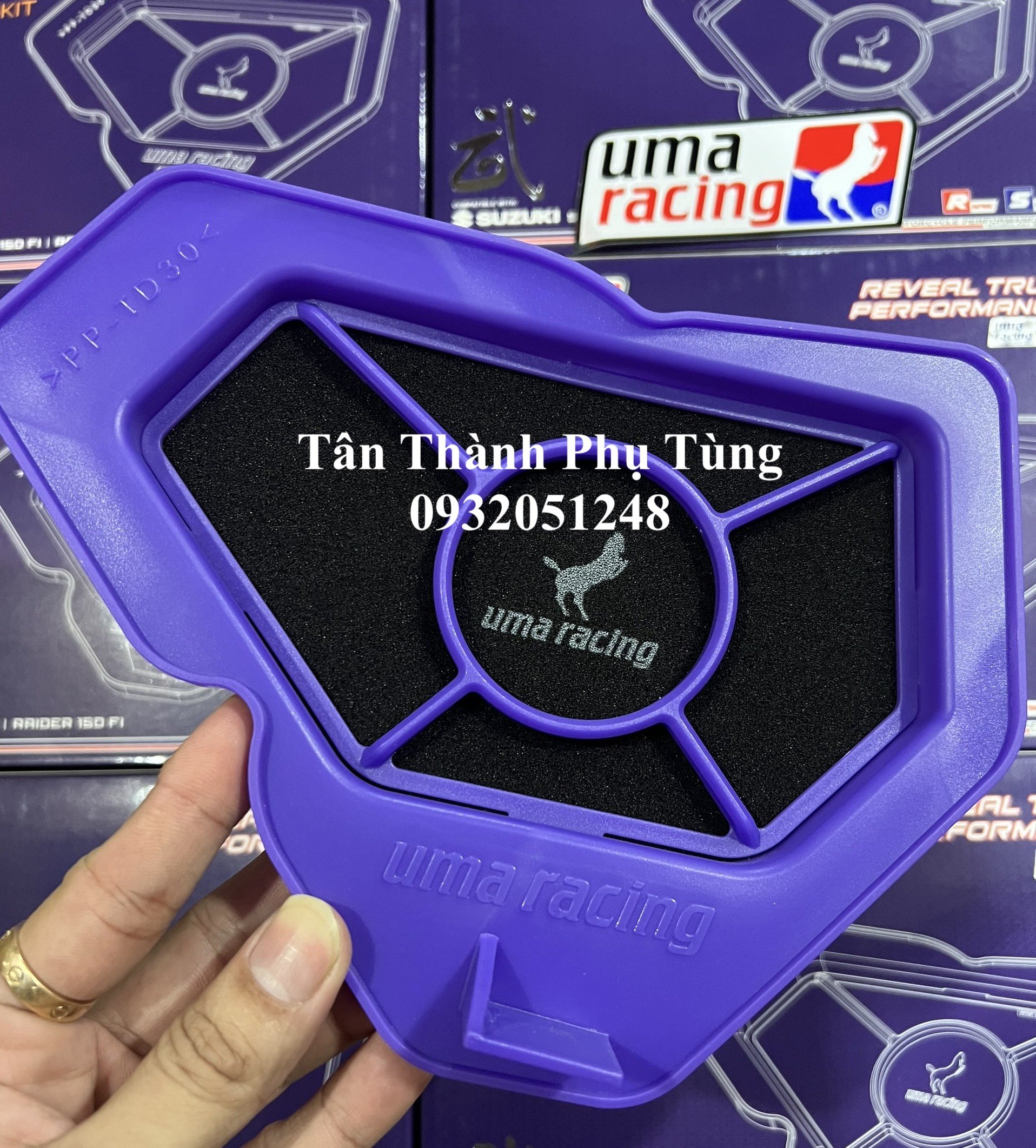 Lọc gió Uma chính hãng Raider Fi, Satria