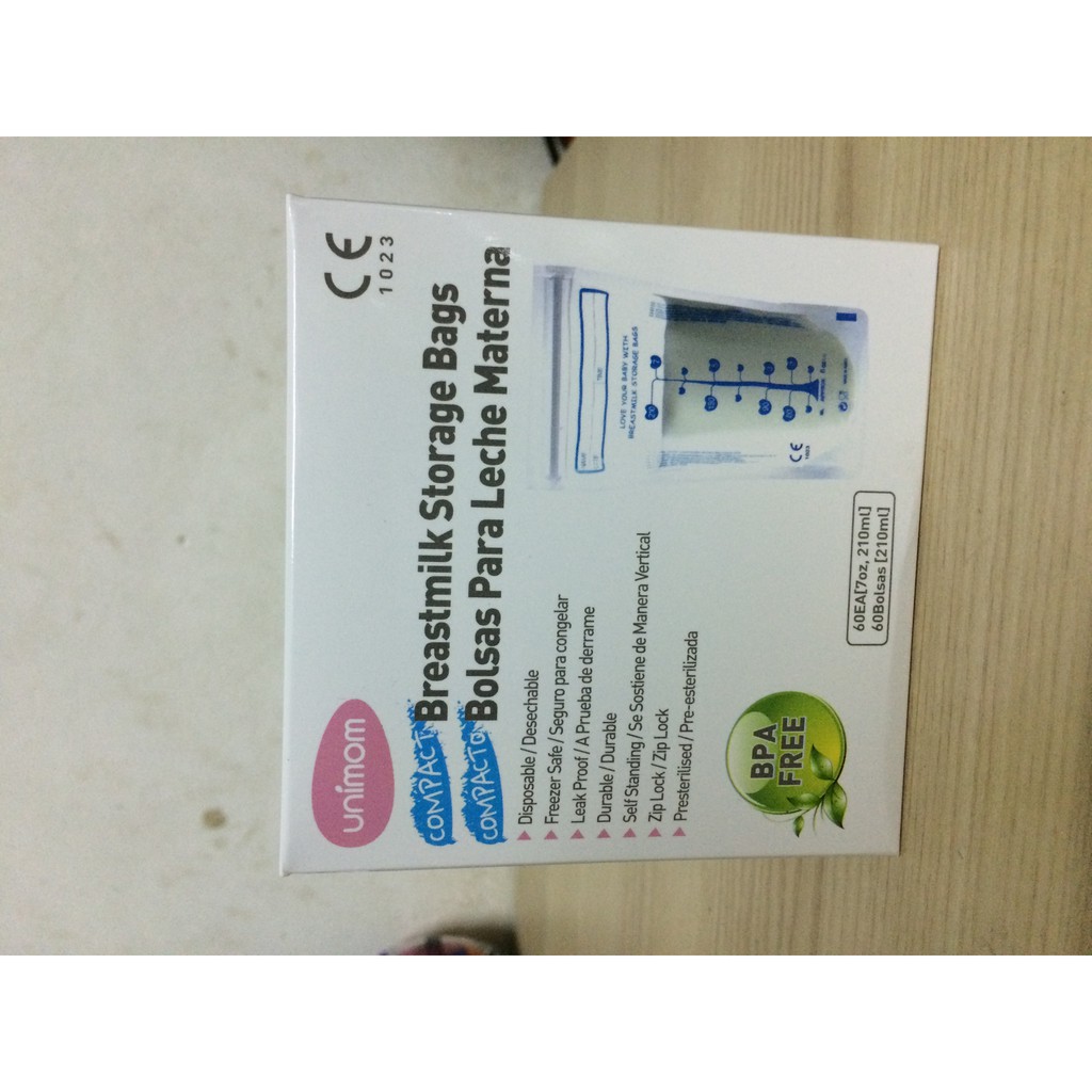 Free ship 3 Hộp 60 Túi trữ sữa unimom compact