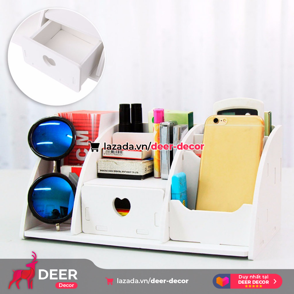Khay Hộp Để Mỹ Phẩm - Để Vật Dụng Đa Năng - DEER DECOR