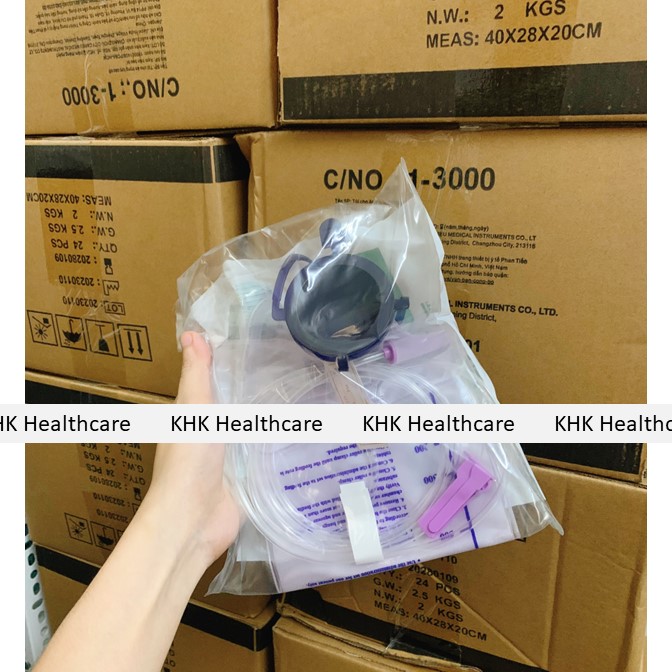 Thùng 24 túi súc ruột Enema thải độc đại tràng Gerson