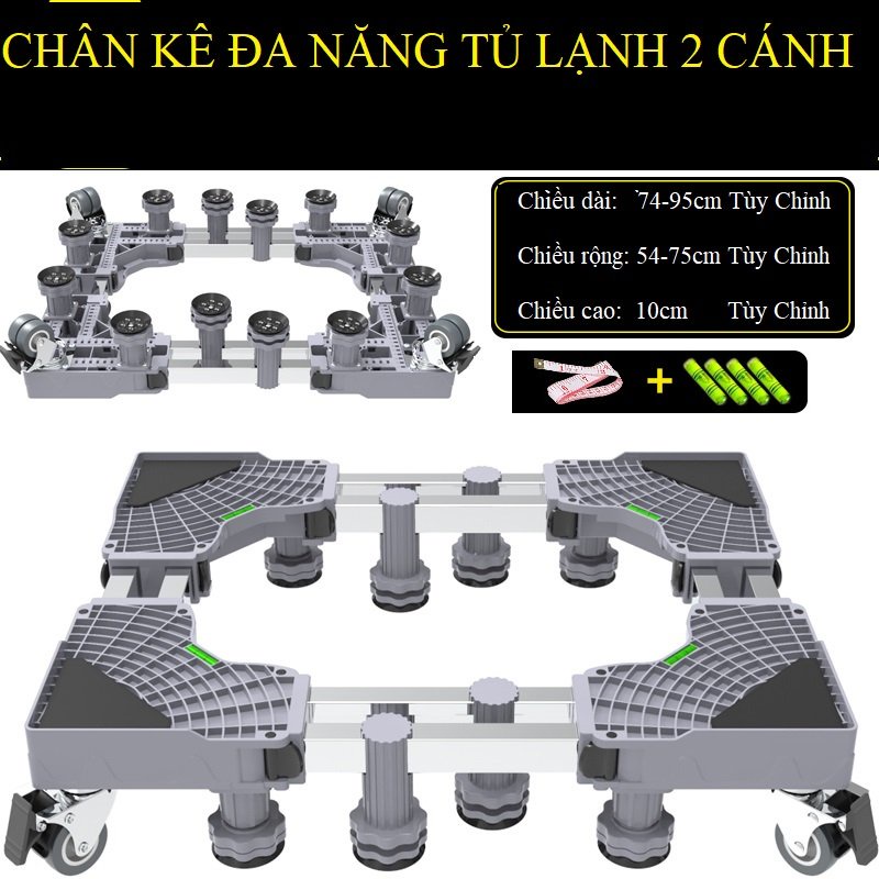 🎀🎀 Chân kê tủ lạnh có bánh xe