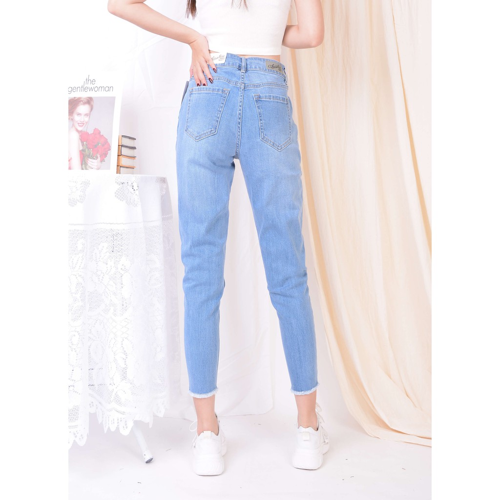 quần baggy bò rua gấu xanh