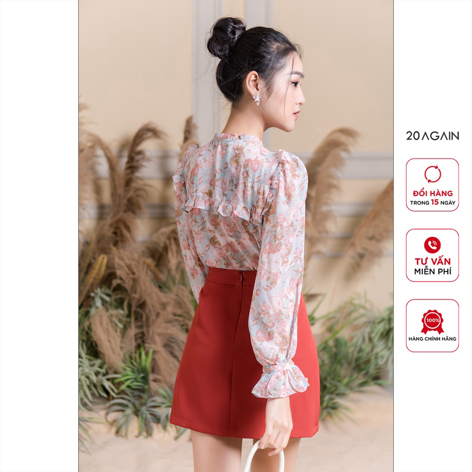 Chân váy dáng A, thiết kế basic, nhẹ nhàng JAW2461