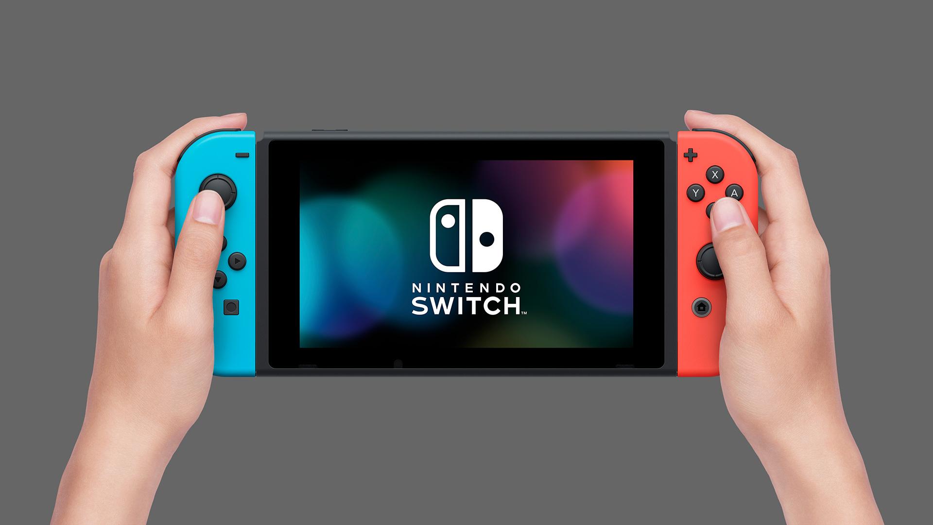 Máy Chơi Game - Nintendo Switch Neon Blue and Red Joy-Con Version 2