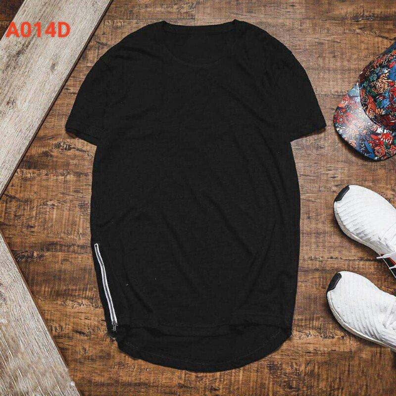 Áo thun nam lai bầu khóa zip eo form rộng