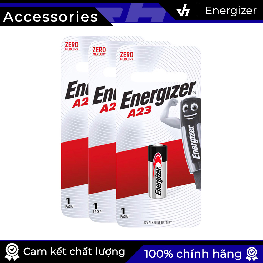 3 Pin Energizer A23 BP1 Alkaline 12V - Pin Chuông cửa, Điều khiển, Thiết bị báo động và cảm biến
