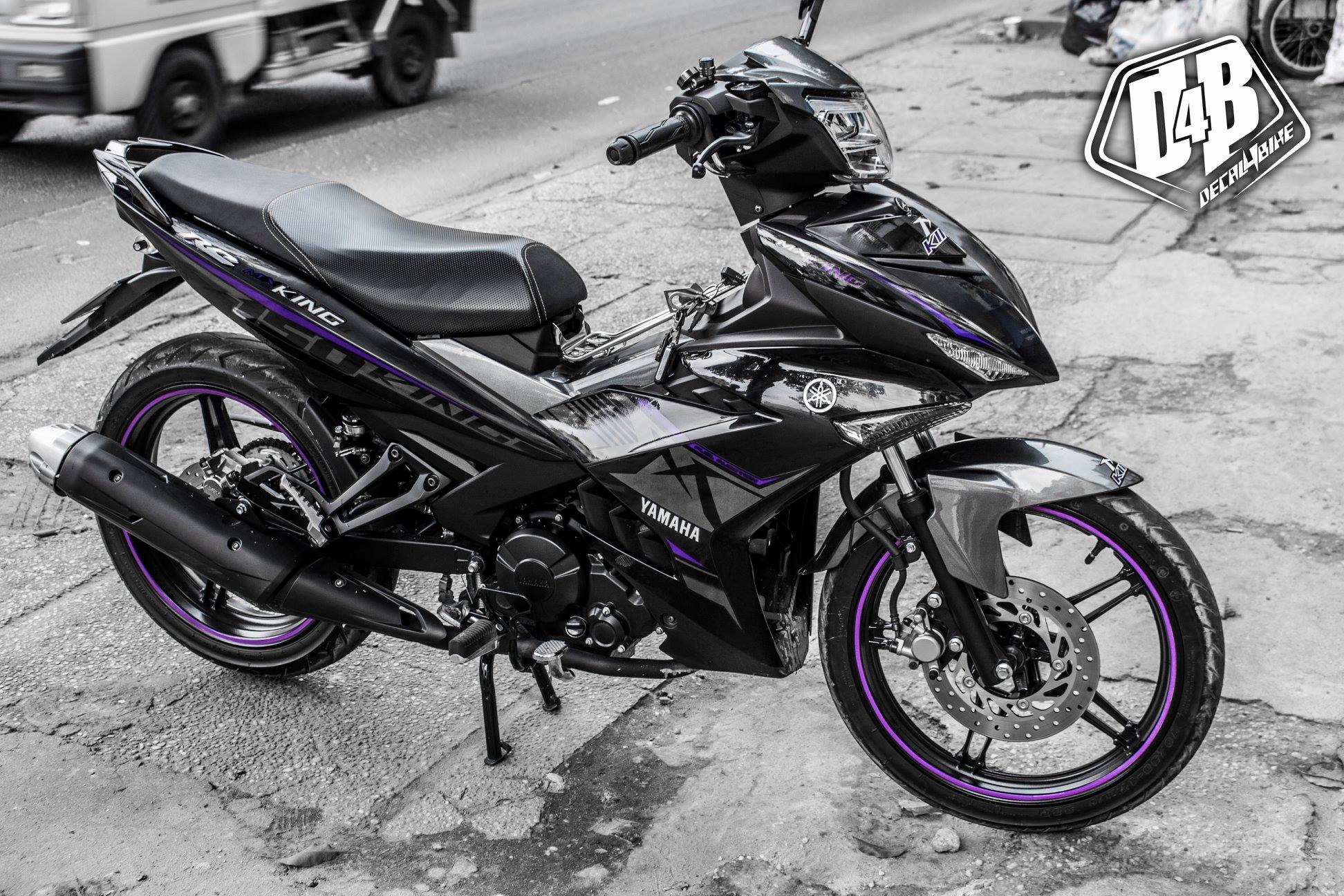 Tem rời dán xe ex 150 Mxking chỉ xanhdecal CROM
