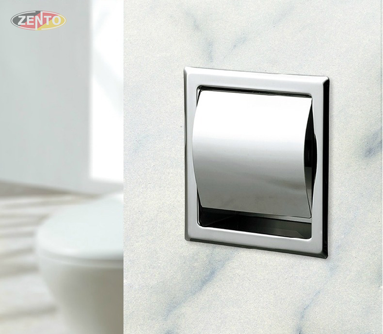 Lô giấy vệ sinh âm tường HB1124-1Brushed.