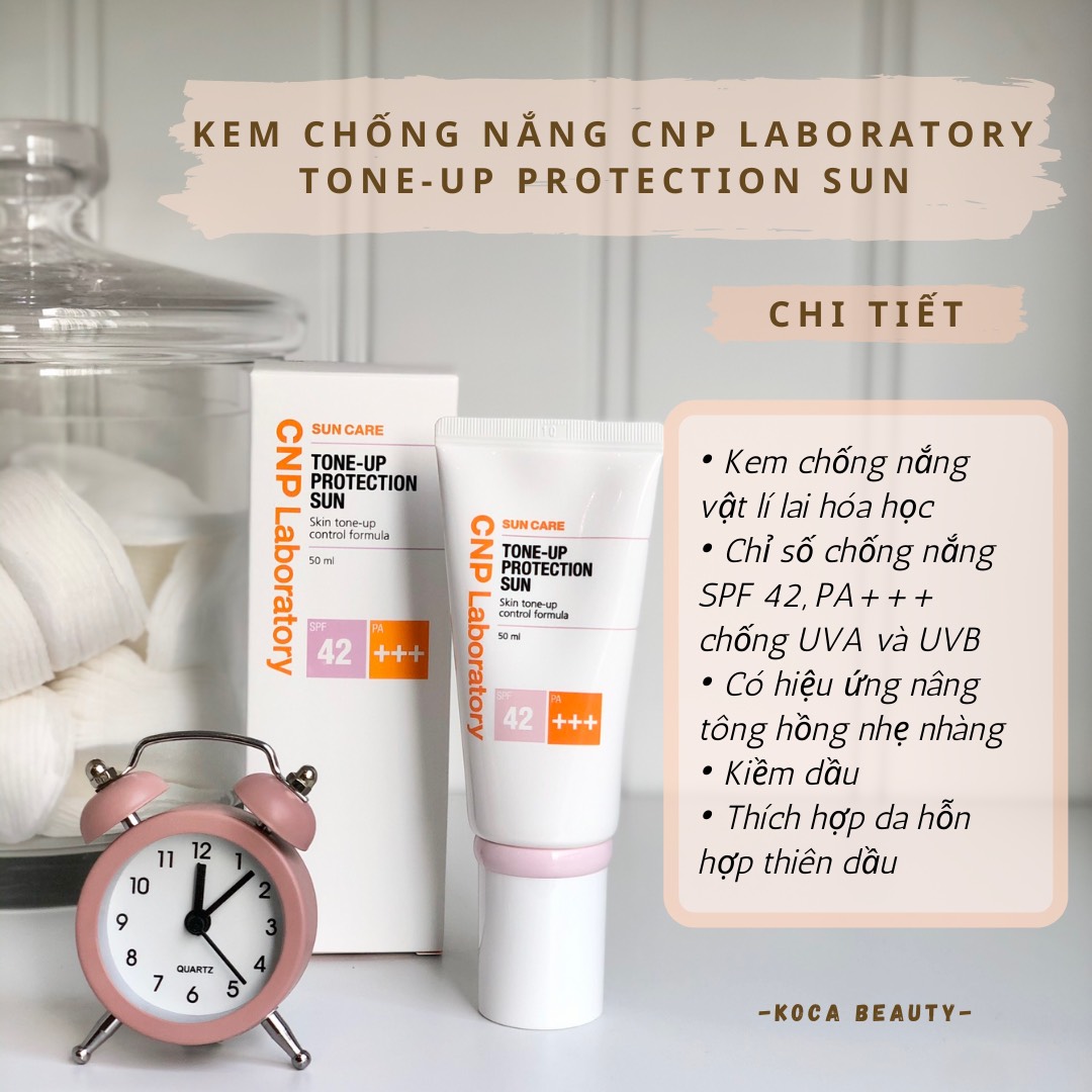 [CNP LABORATORY] Bản 2021 Kem chống nắng nâng tông CNP Tone-up Protection Sun