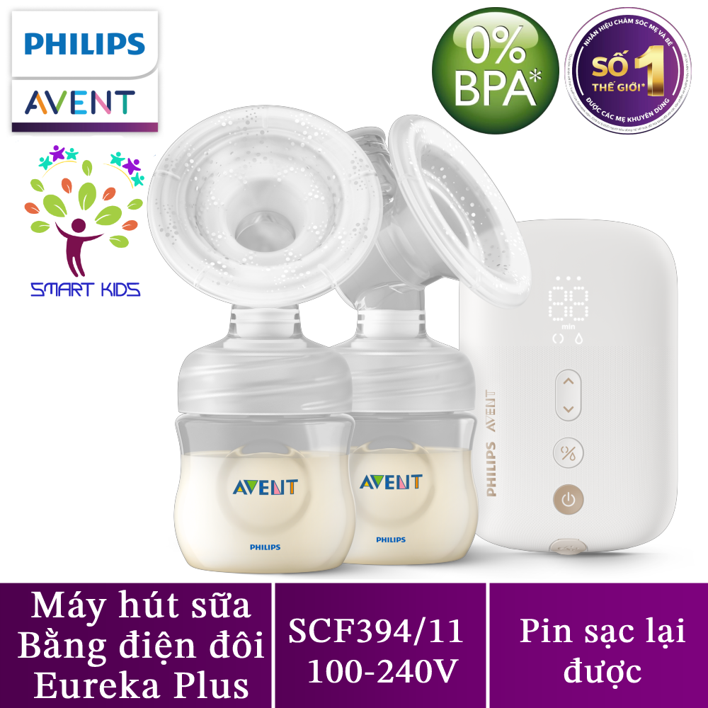Máy hút sữa bằng điện Philips Avent SCF394/11 (Eureka Plus)