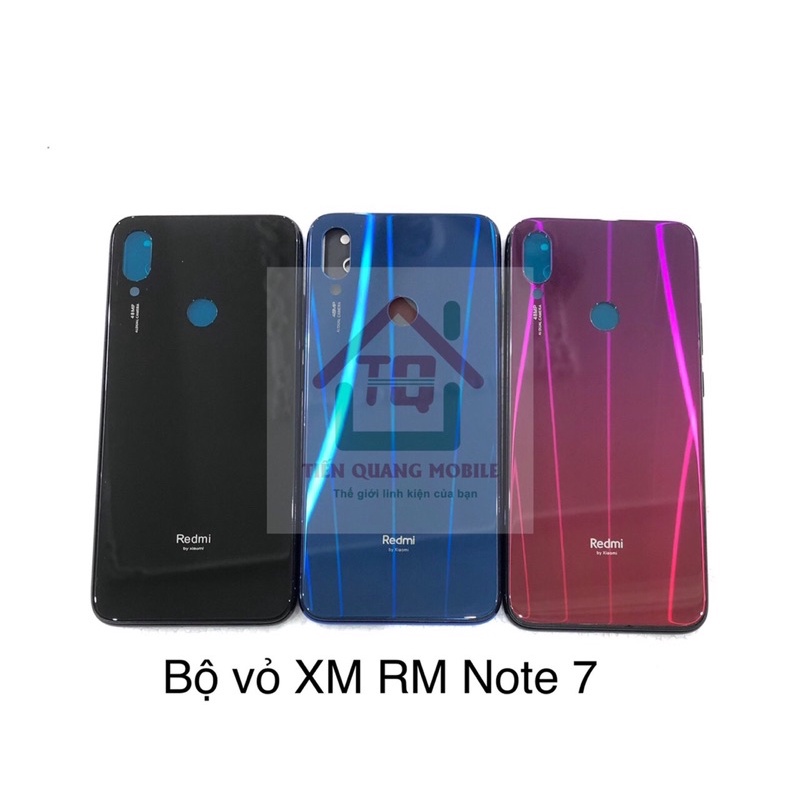 Bộ vỏ Xiaomi Redmi note 7 (gồm lưng, sườn, khung xương, nút bấm)