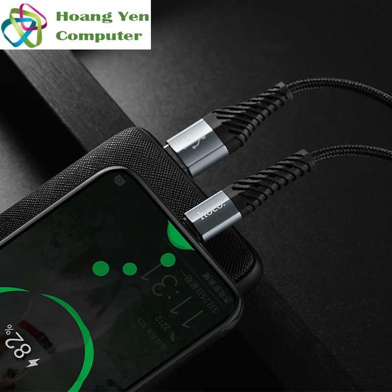 [HCM][1M] Cáp Sạc TYPE C Hoco X38 Dài 1M Dây Dù Cho Android - BH 12 Tháng 1 đổi 1 (MÀU SẮC NGẪU NHIÊN) - Hoàng Yến Computer