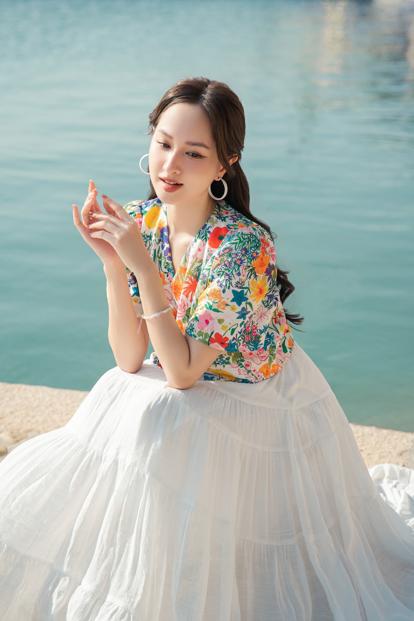 OLV - Áo croptop hoa ngắn Meara Fleur Top