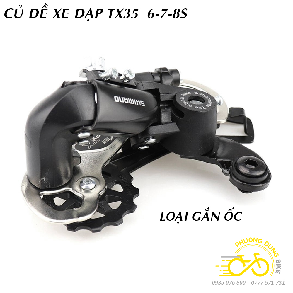 Củ cùi đề sau xe đạp RD TX35 6 7 8 Speed