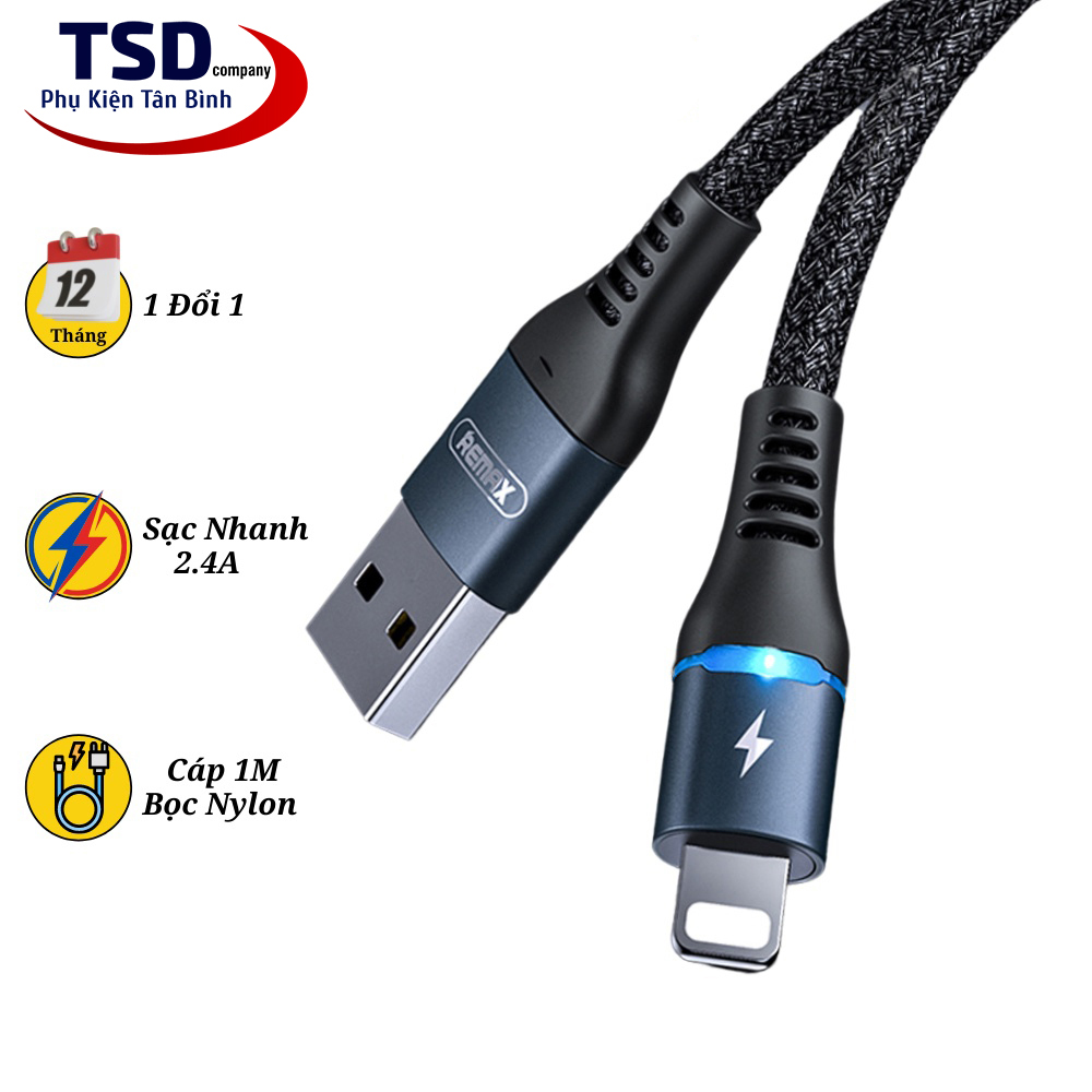 Cáp Sạc Nhanh Remax RC-152 Chính Hãng (Lightning – Micro USB – Type C)