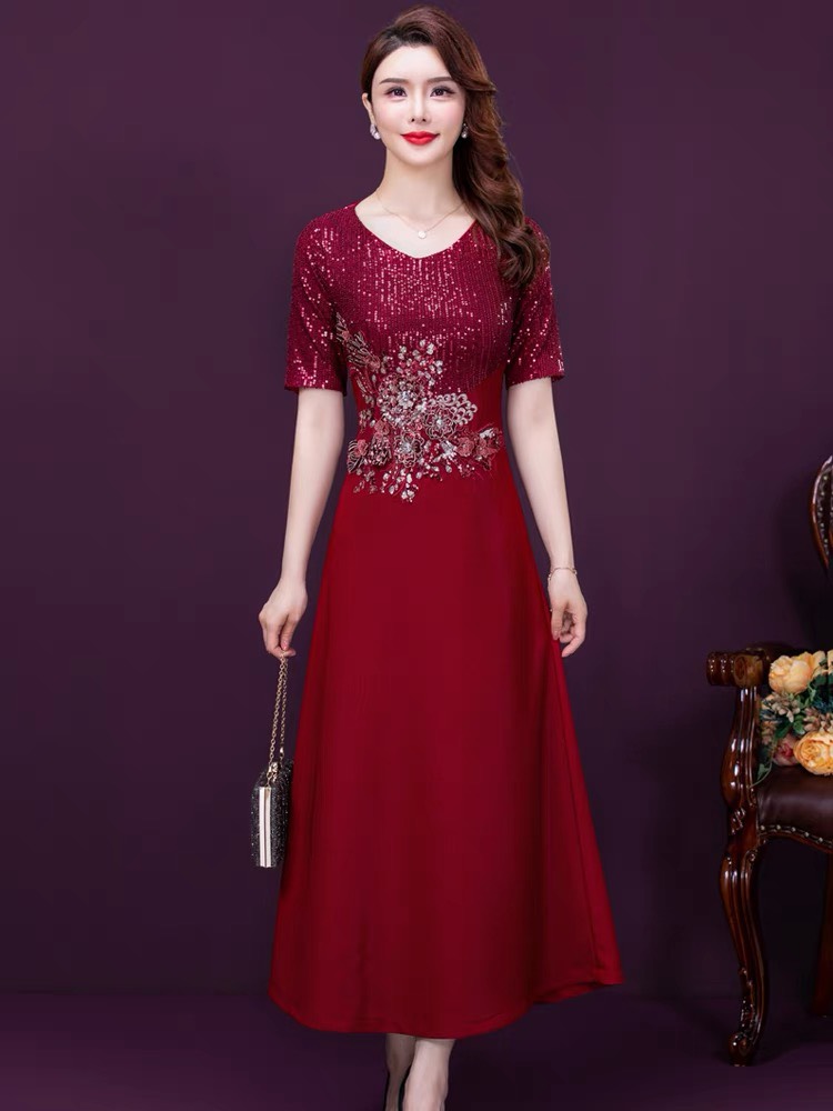 Đầm dự tiệc quý bà cao cấp - glady g170 - đầm dự tiệc quý bà sang trọng, thanh lịch