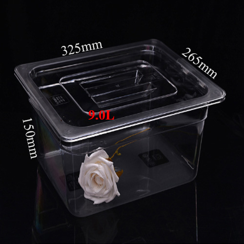 Khay container nhựa GN có nắp size 1/2x150