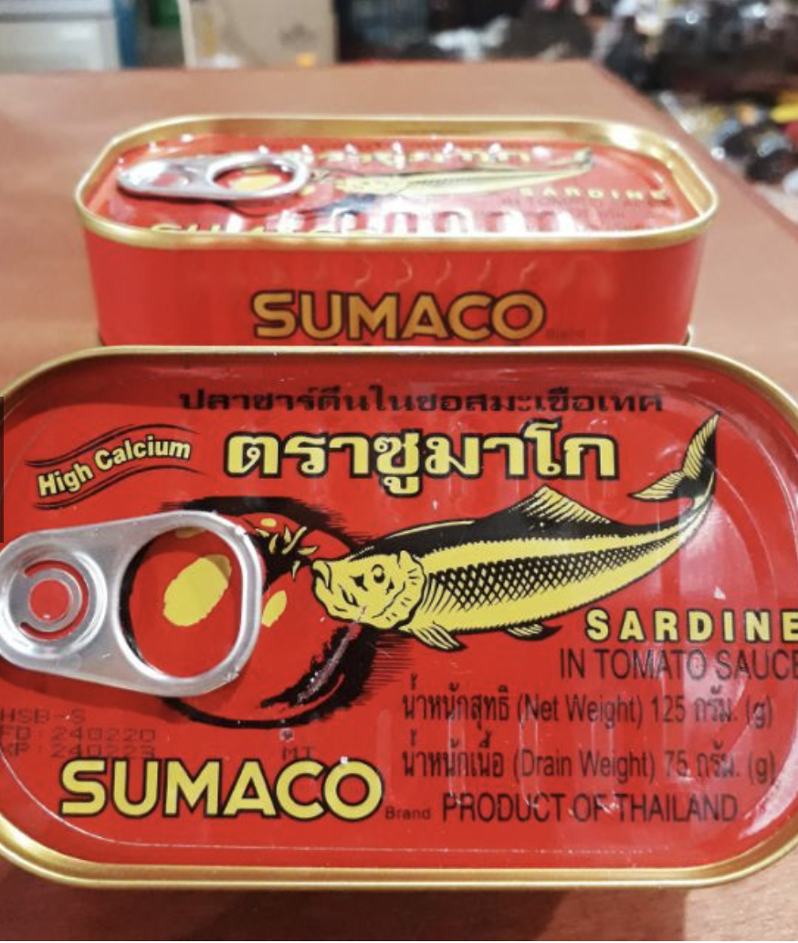Cá mòi Sốt Cà Thái Lan Sardines Sumaco Hộp 125g