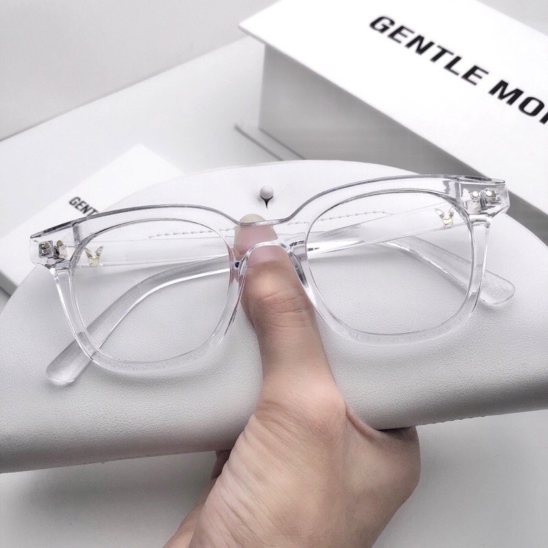 Kính giả cận thời trang nam nữ chữ V mắt kính không độ bảo vệ mắt chống tia UV thay được mắt kính cận gọng kính chắc chắn 050