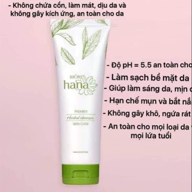 Sữa Rửa Mặt Thảo Dược Riori Herbal Cleanser 120g