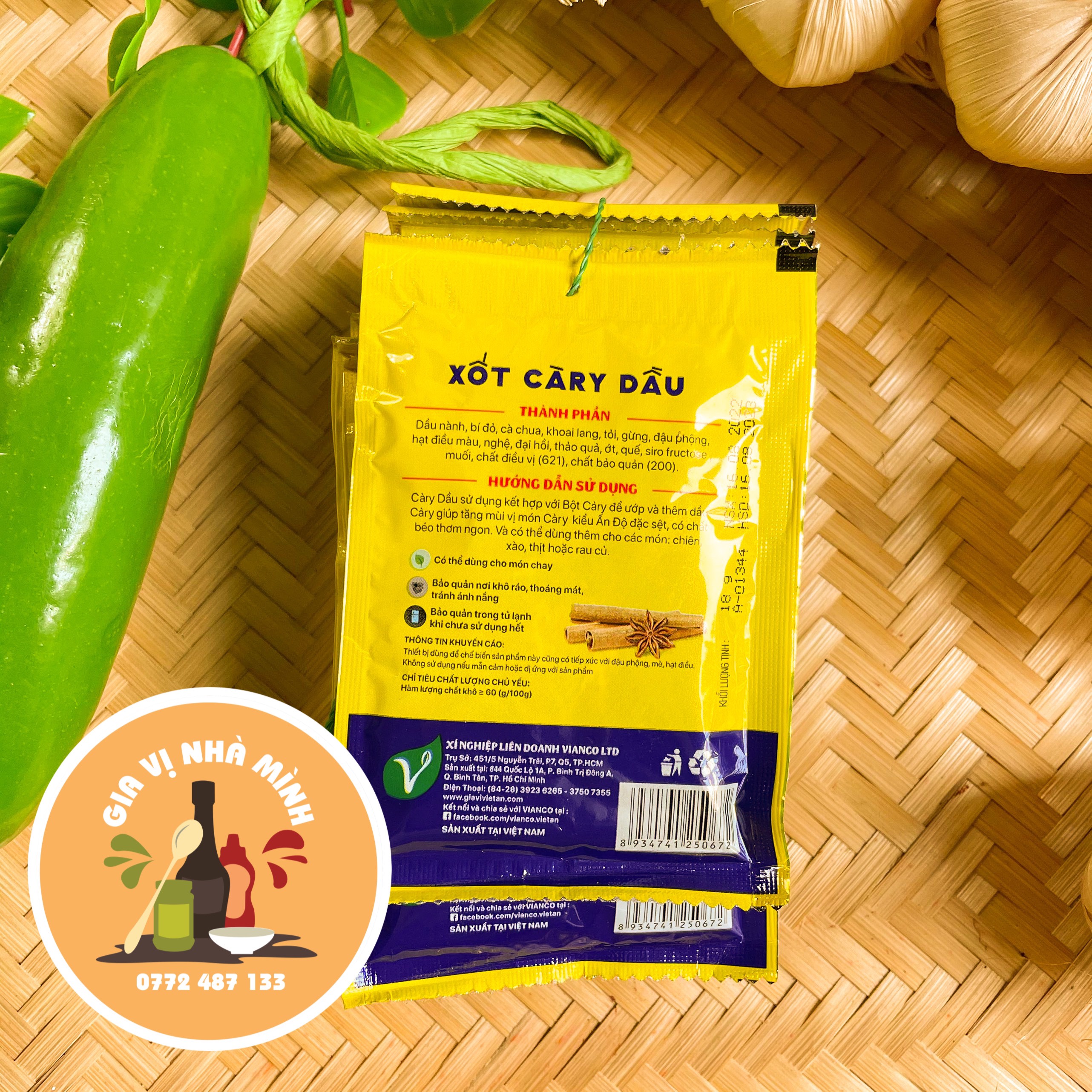 SỐT CARI DẦU VIỆT ẤN - GÓI 25GR