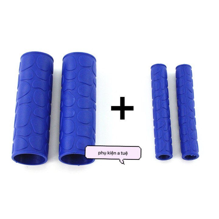 Bọc Tay Lái Xe Máy 4 Món Êm Tay [ 1 Bộ gồm 4 món ]