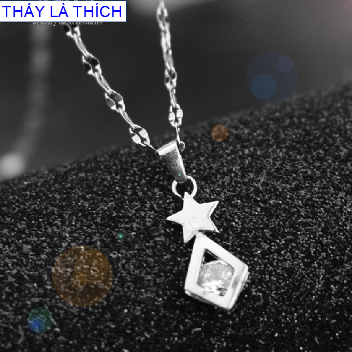 Bông tai nữ inox thấy là thích kiểu hình thoi tòn ten - Cam kết 1 đổi 1 nếu hoen , gỉ sét