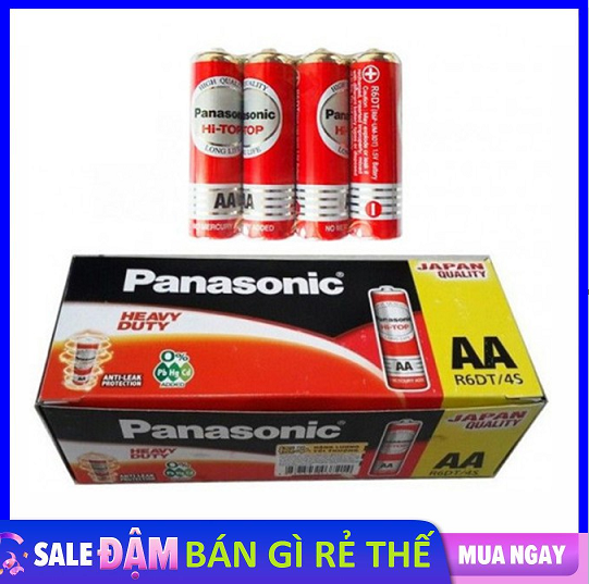 [HCM]Hộp 60 Viên Pin AA Panasonic - Pin Panasonic Đỏ ( 60 Viên )
