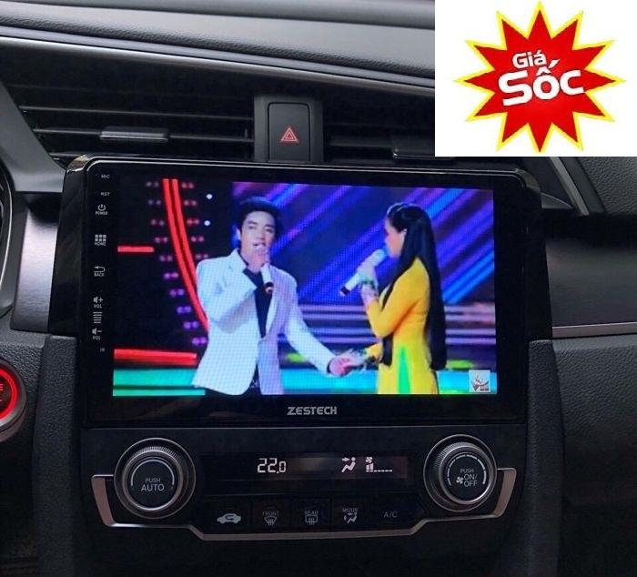 [Hỗ Trợ Lắp Đặt] Màn hình lắp sim 4G,5G cho xe HONDA CIVIC 2018 với android 10.0 cấu hình mới nhất hiện nay RAM 2G ROM 32G IPS chống chói kính cường lực 2.5D  RA LỆNH GIỌNG NÓI CHỈ ĐƯỜNG VIETMAP SHOP UY TÍN 166!