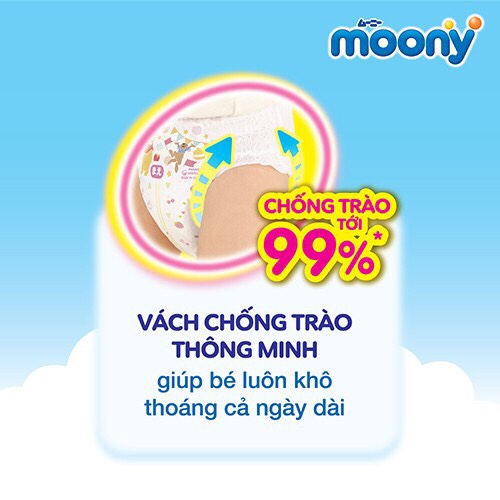 [HCM]Tã quần cao cấp Moony M - 58 miếng (6-11kg)
